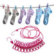 Retractable Clothesline with 12 Clips (Pack of 2)