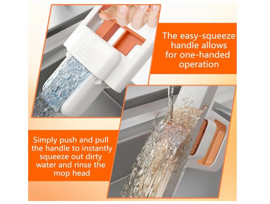 Buy 1 Get 1 FREE, Mini Foldable Portable Mop | Effortless Cleaning for Kitchen, Bathroom & Glass (Pack of 2) - Your Home Decor