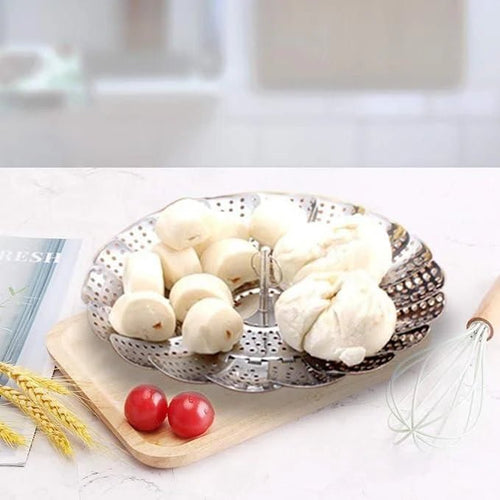 HIGH QUALITY STAINLSS STEEL STEAMER BASKET - FOLDABLE & ADJUSTABLE - Your Home Decor