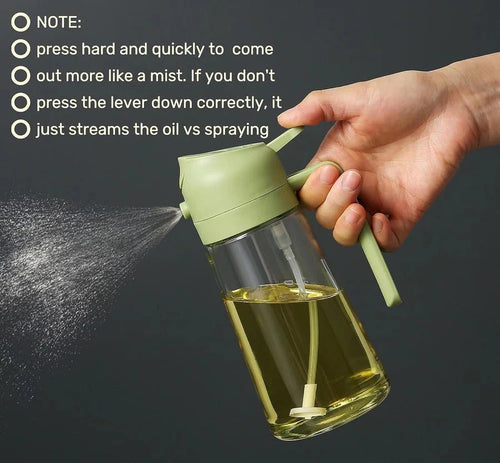 Premium 2 in 1 Glass Oil Dispenser Bottle 500ML - Your Home Decor