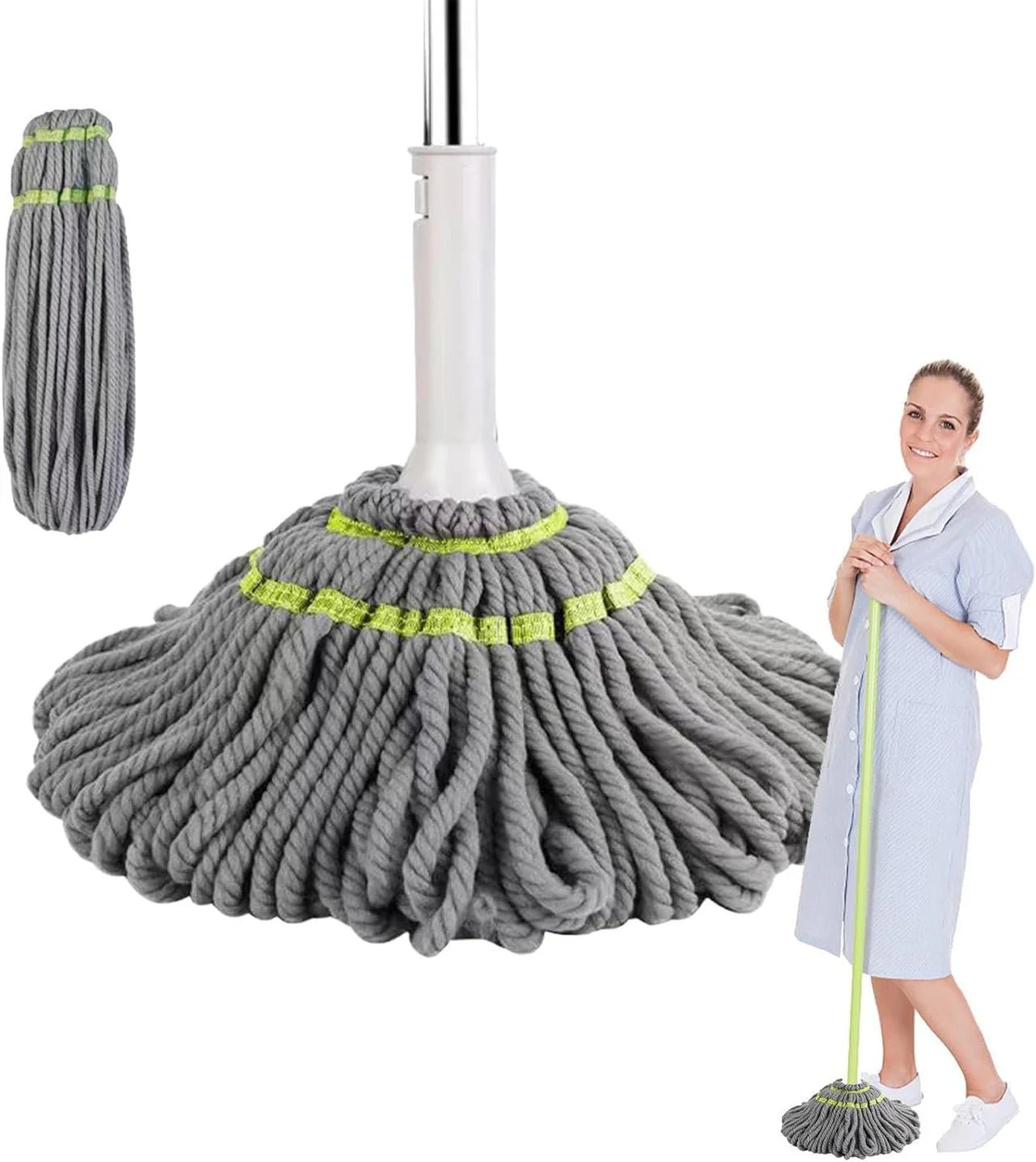 Self - Squeeze Twist Microfiber Mop – No Drips, Quick Drying, Multicolor Fiber - Your Home Decor