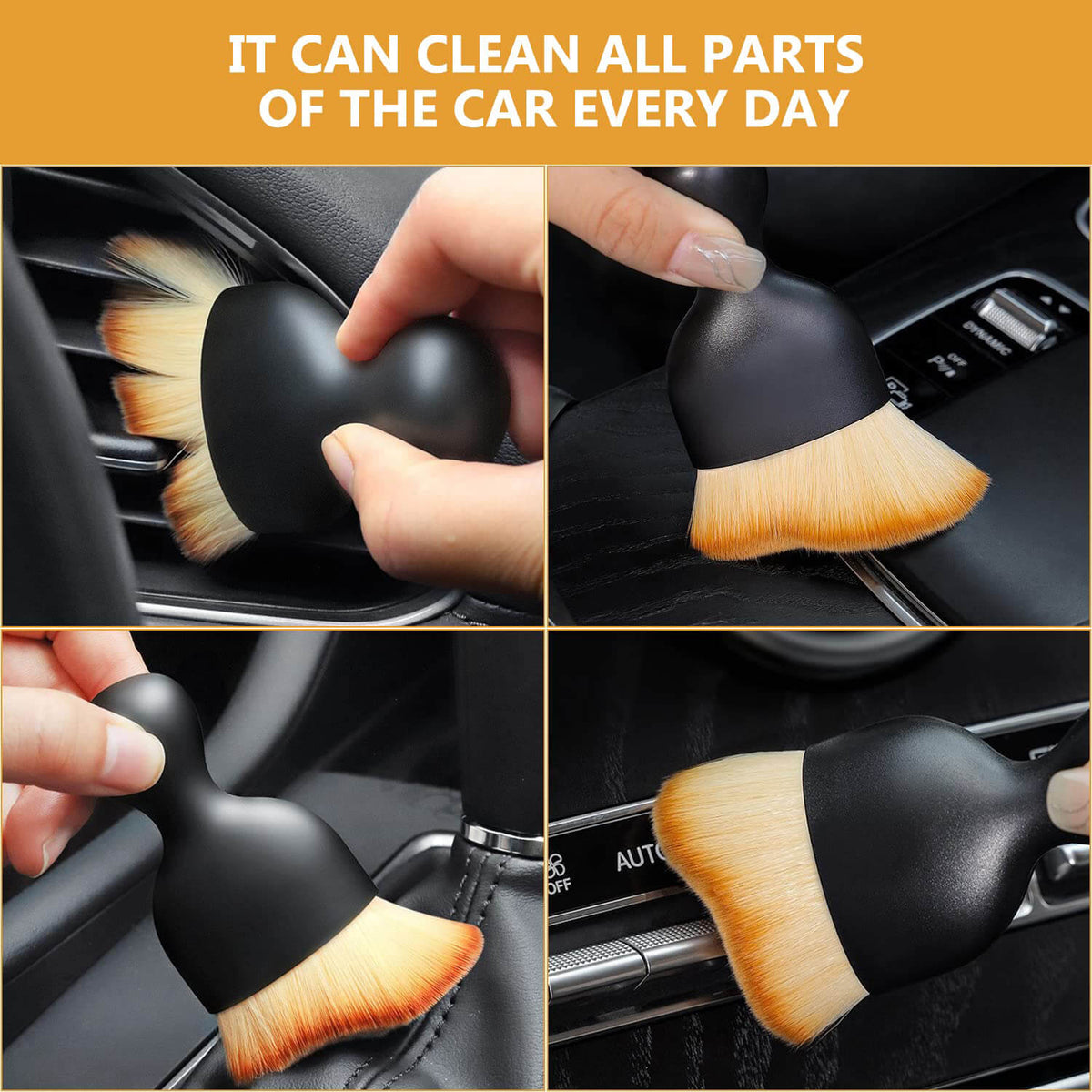 Ultra-Soft Car Interior Cleaning Brush | Dashboard, Seats & Tight Corners - SMV SALES