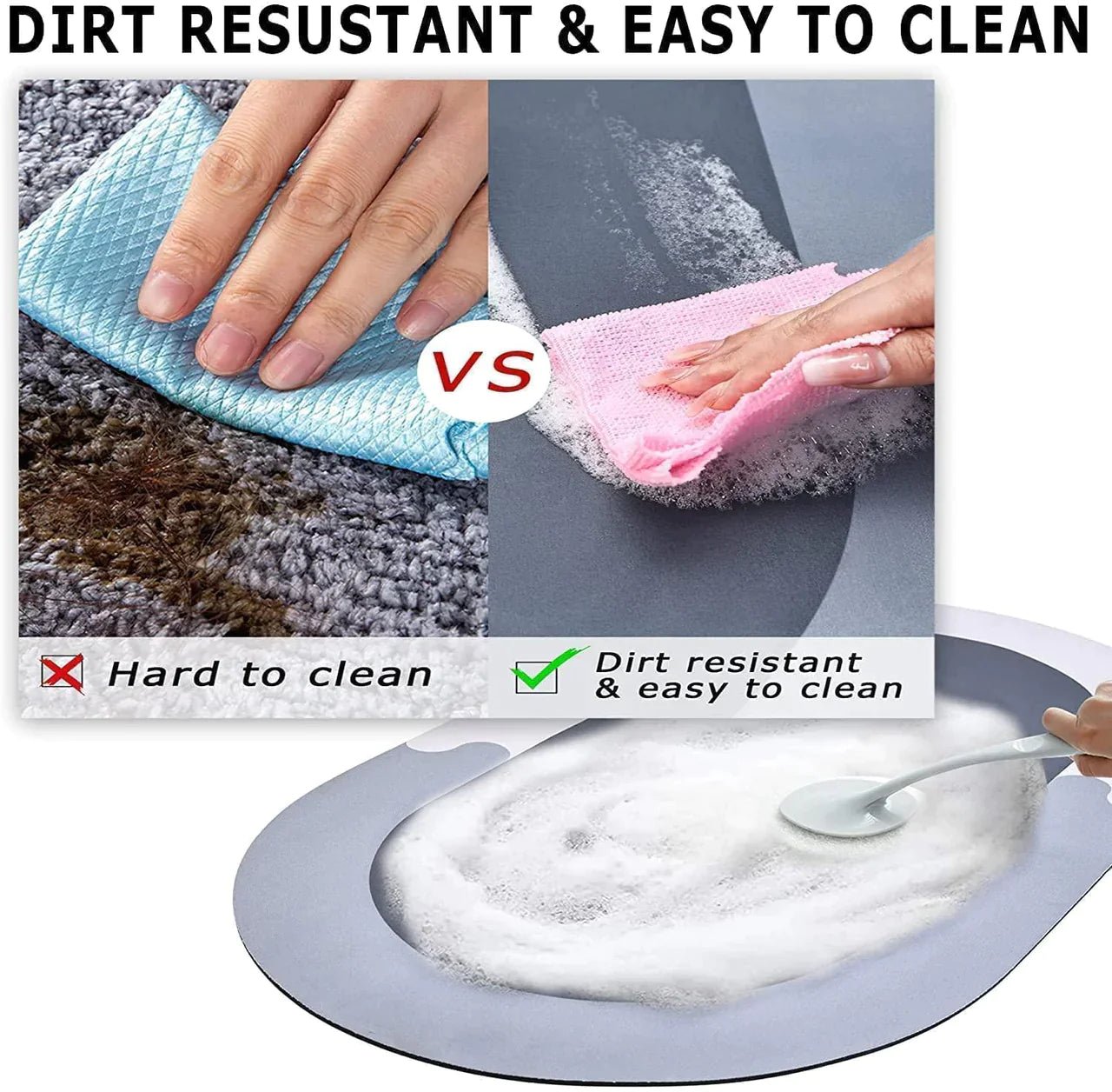 SUPER ABSORBENT QUICK DRY NON - SLIP FLOOR MAT - Your Home Decor